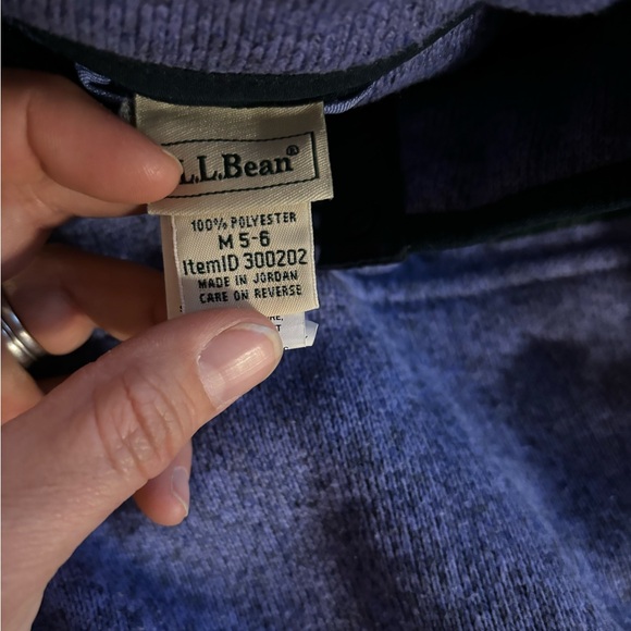 LLBean fleece jacket Y M 5-6 - Picture 2 of 2